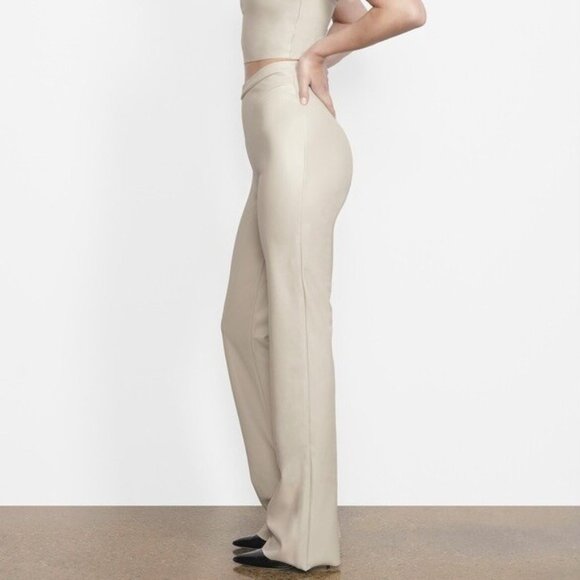 SKIMS Faux Leather Boot Cut Pants Shell 3X - Picture 12 of 12